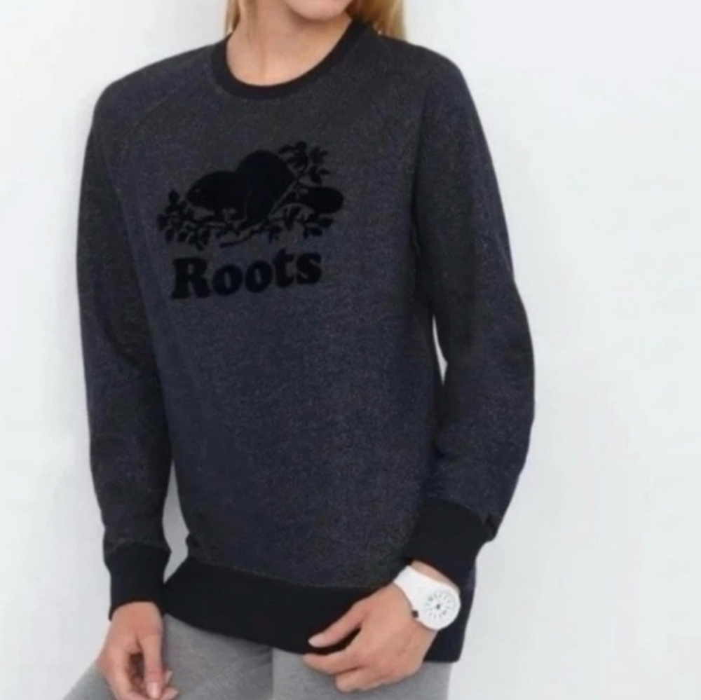 Roots Salt and Pepper crewneck